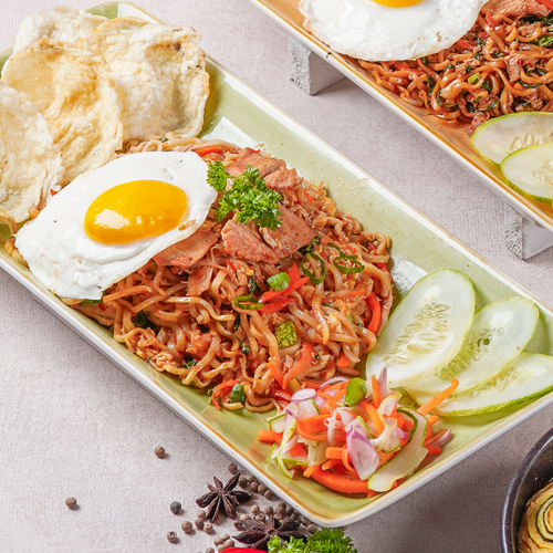 Mie Goreng Nyemek - Ayam