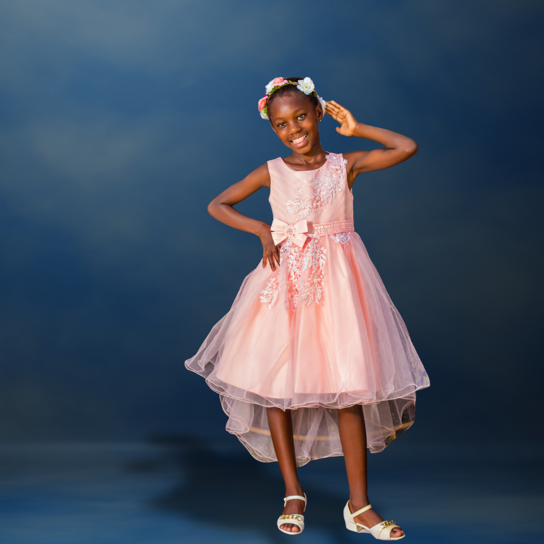 Nabotique Sequins & Beads Party Dress - Pink_0