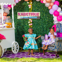 Nabotique Sweet Style Princess Dress with Floral Pattern