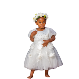 White Flower Girl Dress