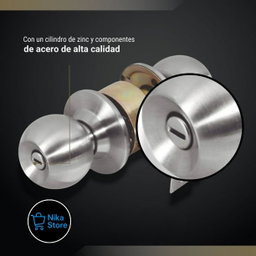 Cerradura Philips Chapa Perilla Puerta Baño   o Dormitorio Pomo Acero Inoxidable