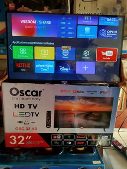 Smart TV Oscar 32" – HD, Wi-Fi, YouTube & Netflix intégrés_article_N°:TME_0003