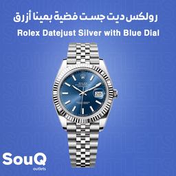 Rolex Datejust Silver with Blue Dial