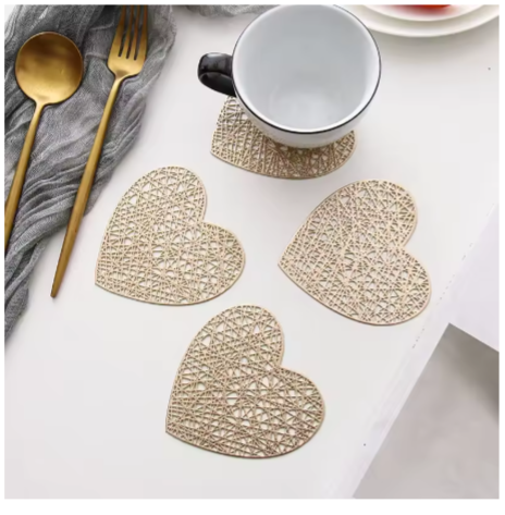 Dessous de verre rond et carré en bois de noyer massif, tapis de tasse en bois de hêtre vierge, Durable, résistant à la chaleur, pour thé et café, napperons, 6 pièces/ensemble_10