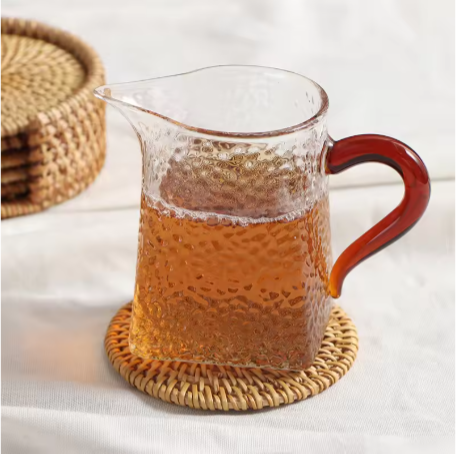 Dessous de verre rond et carré en bois de noyer massif, tapis de tasse en bois de hêtre vierge, Durable, résistant à la chaleur, pour thé et café, napperons, 6 pièces/ensemble_15