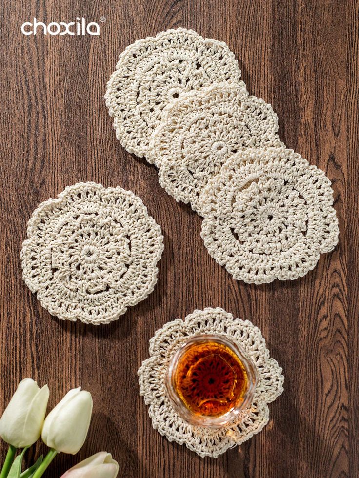 Dessous de verre rond et carré en bois de noyer massif, tapis de tasse en bois de hêtre vierge, Durable, résistant à la chaleur, pour thé et café, napperons, 6 pièces/ensemble_19