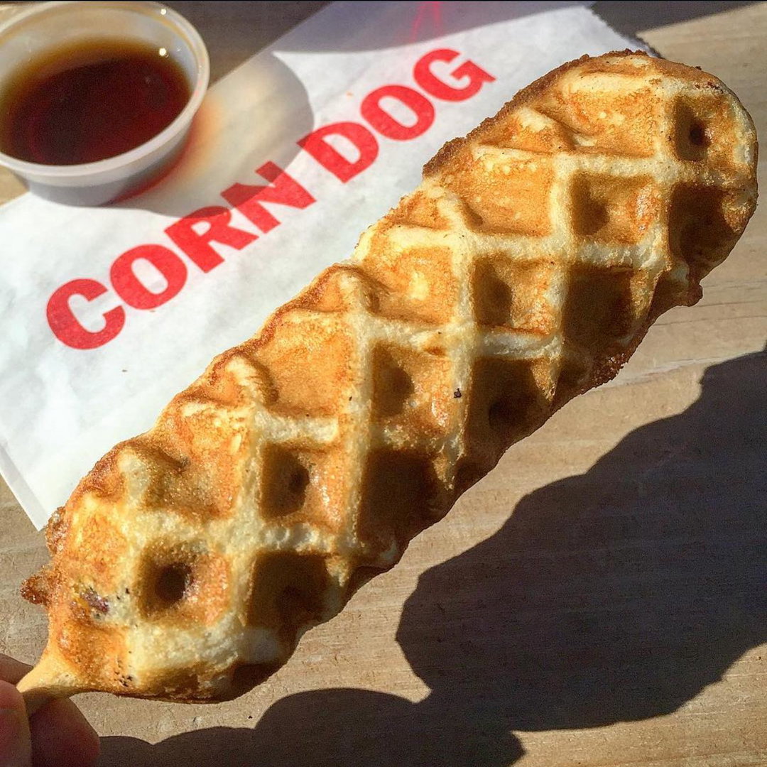 Cheesy Waffle Dog