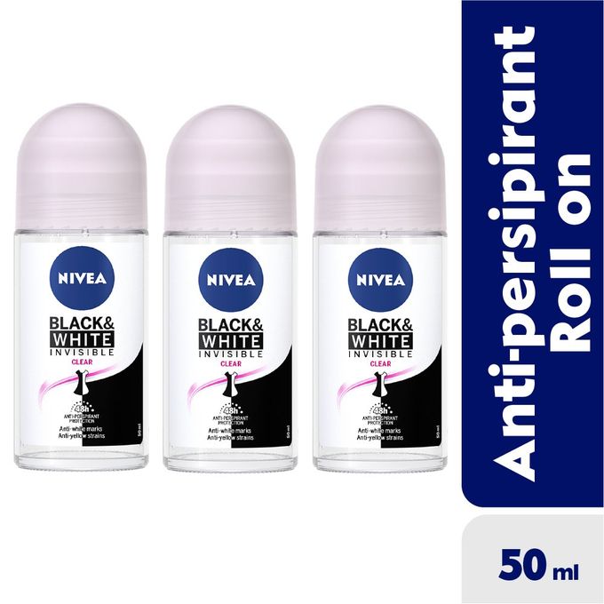 NIVEA ROLL ON INVISIBLE BLACK AND WHITE FEMALE 50mlx30