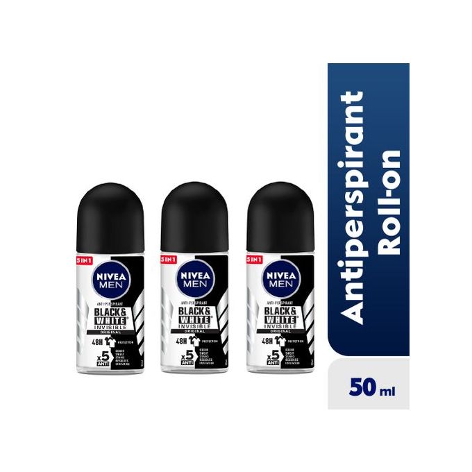 NIVEA INVICIBLE BLACK AND WHITE MEN ROLL ON 50ML_0