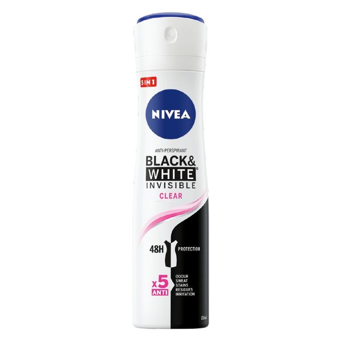 NIVEA SPRAY INVICIBLE BLACK AND WHITE FEMALE 200MLx12_0