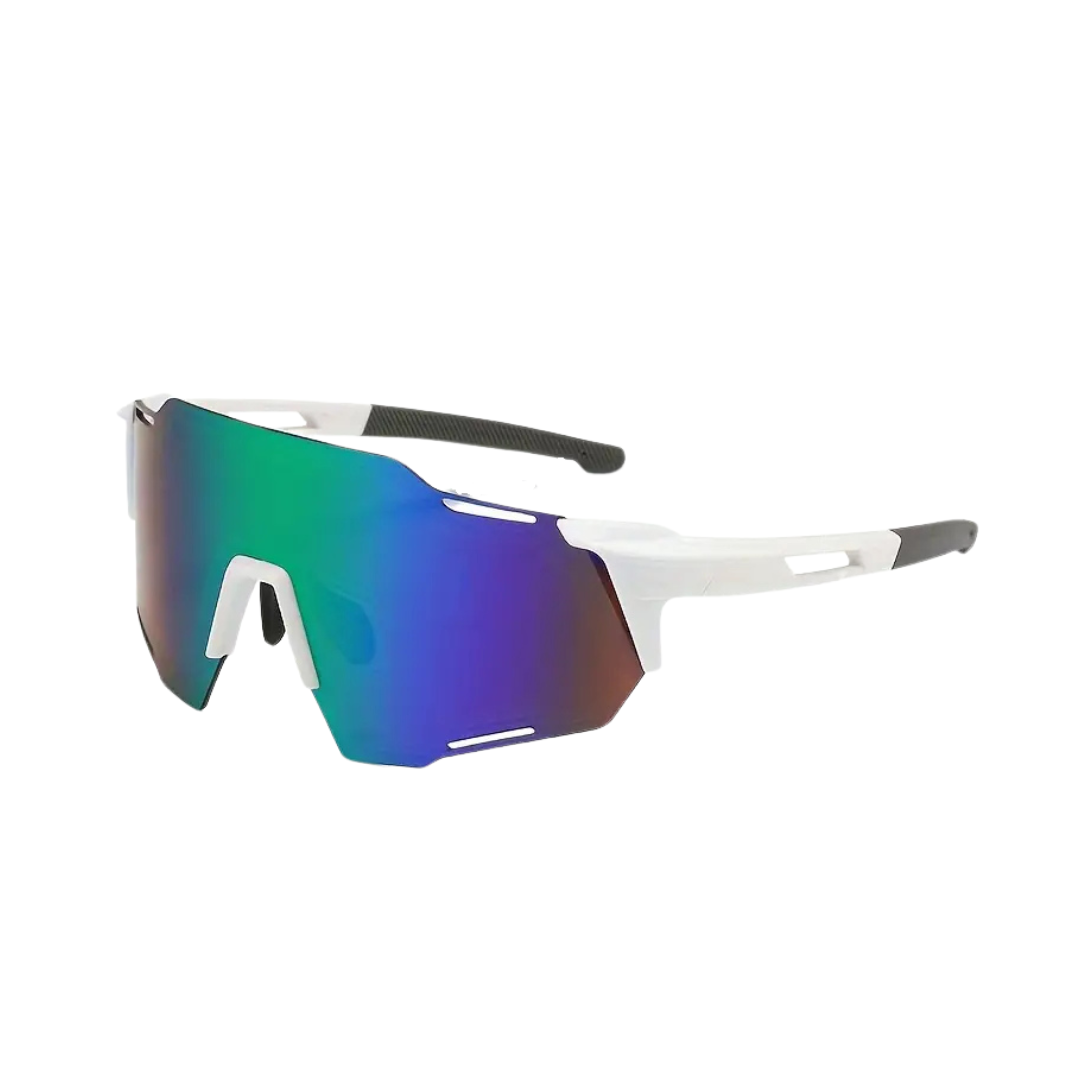 Sports Glasses White/green Lens_0