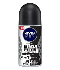 NIVEA ROLL ON INVICIBLE BLACK AND WHITE MALE 50mlx30
