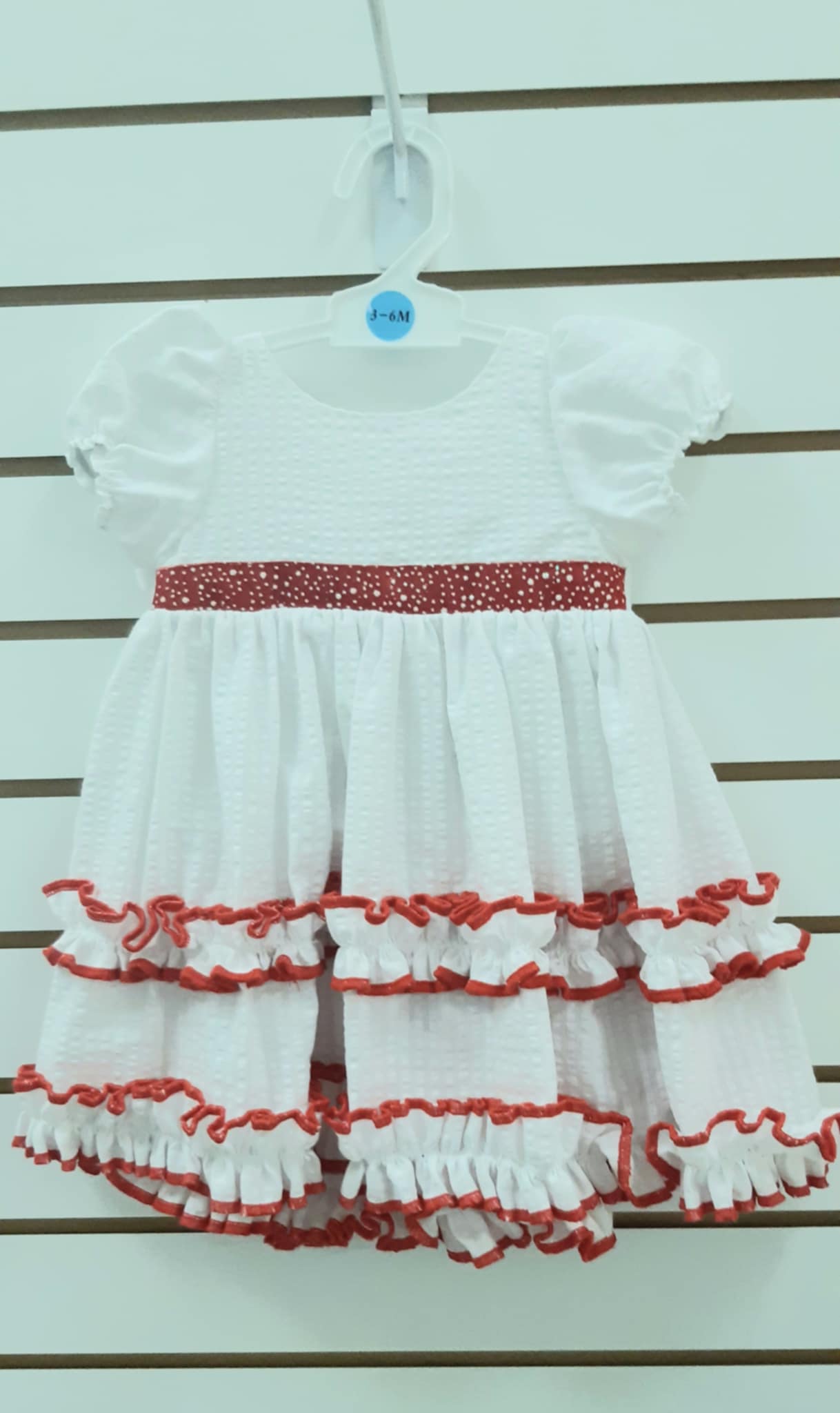 DARLINGS RED AND WHITE PARANG DRESS_0