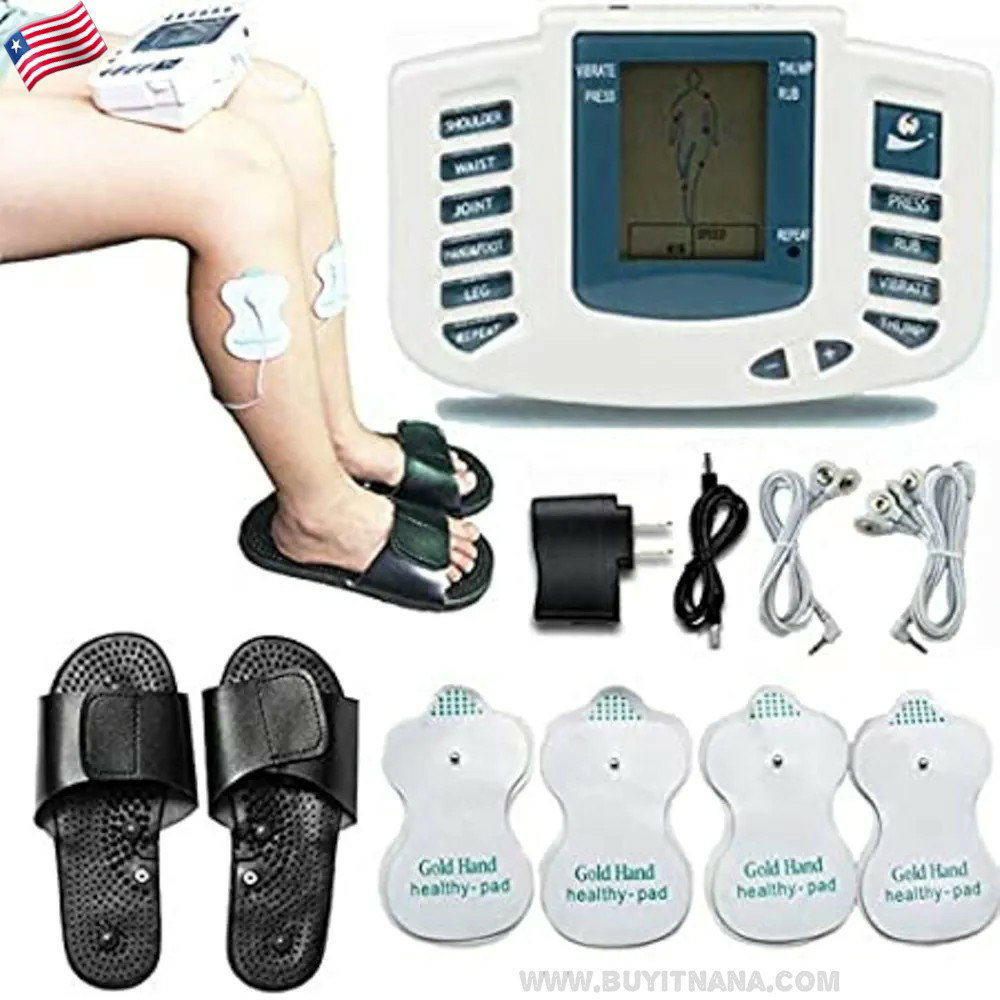 AcuPhysio Electronic Pulse Body Massager Therapy Stroke Slimming Machine For Pain Relief&Fitness Acupuncture Therapy Machine English Version For Pain Relief & Fitness, White_0