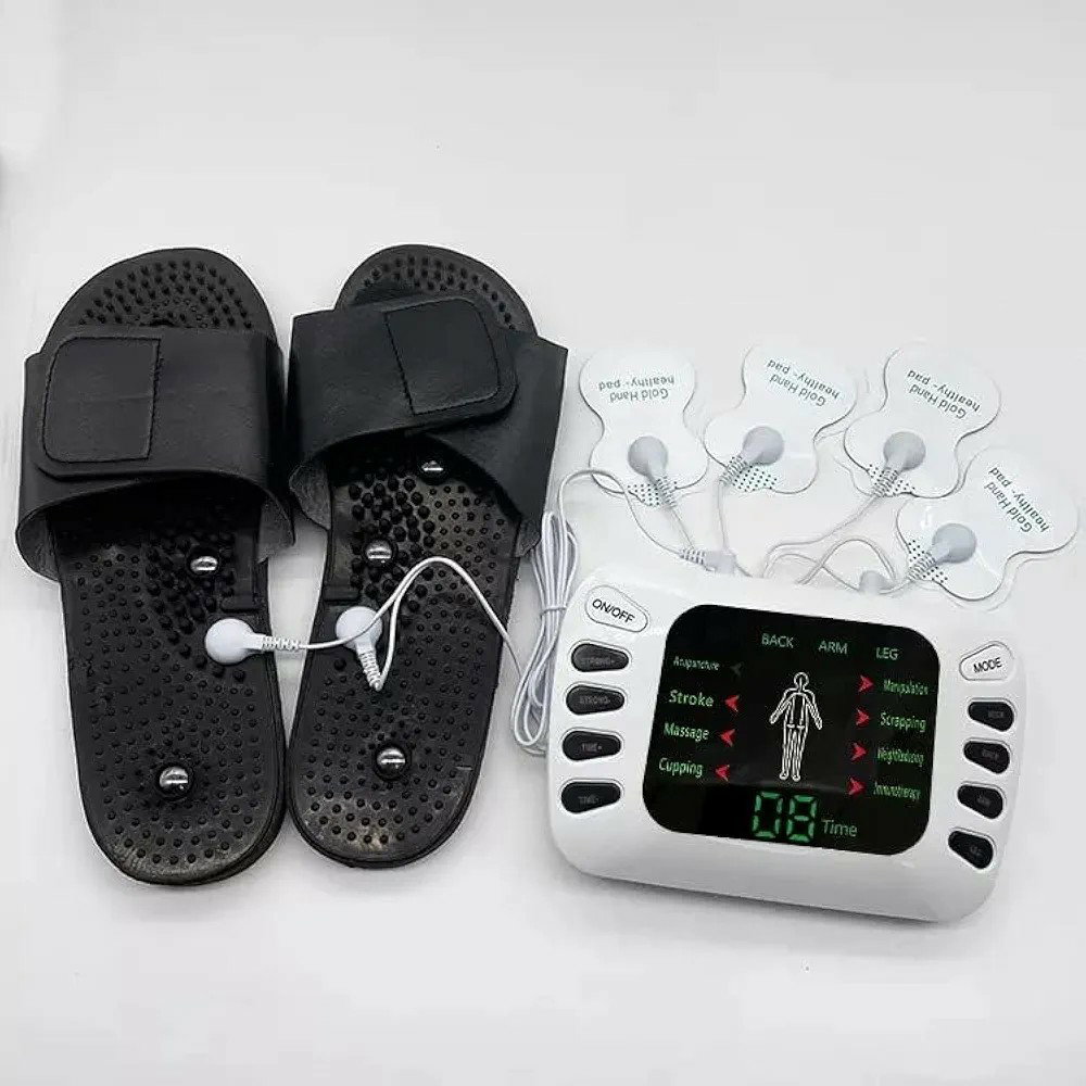 AcuPhysio Electronic Pulse Body Massager Therapy Stroke Slimming Machine For Pain Relief&Fitness Acupuncture Therapy Machine English Version For Pain Relief & Fitness, White_6