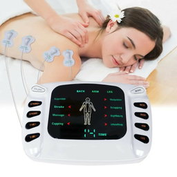 AcuPhysio Electronic Pulse Body Massager Therapy Stroke Slimming Machine For Pain Relief&Fitness Acupuncture Therapy Machine English Version For Pain Relief & Fitness, White