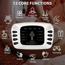 AcuPhysio Electronic Pulse Body Massager Therapy Stroke Slimming Machine For Pain Relief&Fitness Acupuncture Therapy Machine English Version For Pain Relief & Fitness, White