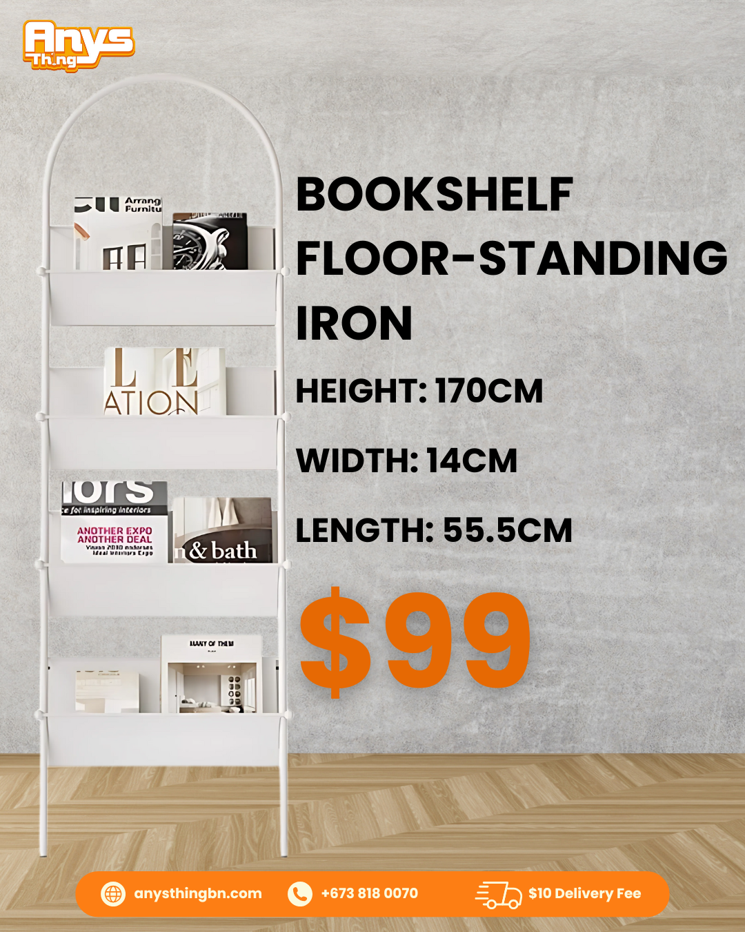 Bookshelf Floor-Standing Iron