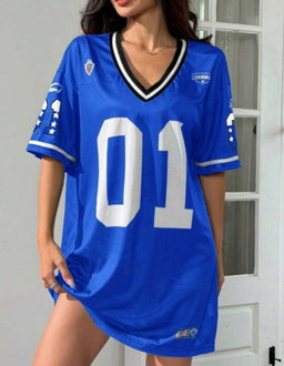 Ladies Drop Shoulder Tees With Print