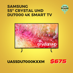 SAMSUNG 55" CRYSTAL UHD DU7000 4K SMART TV (UA55DU7000KXXM)