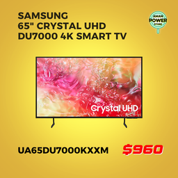 SAMSUNG 65" CRYSTAL UHD DU7000 4K SMART TV (UA65DU7000KXXM)