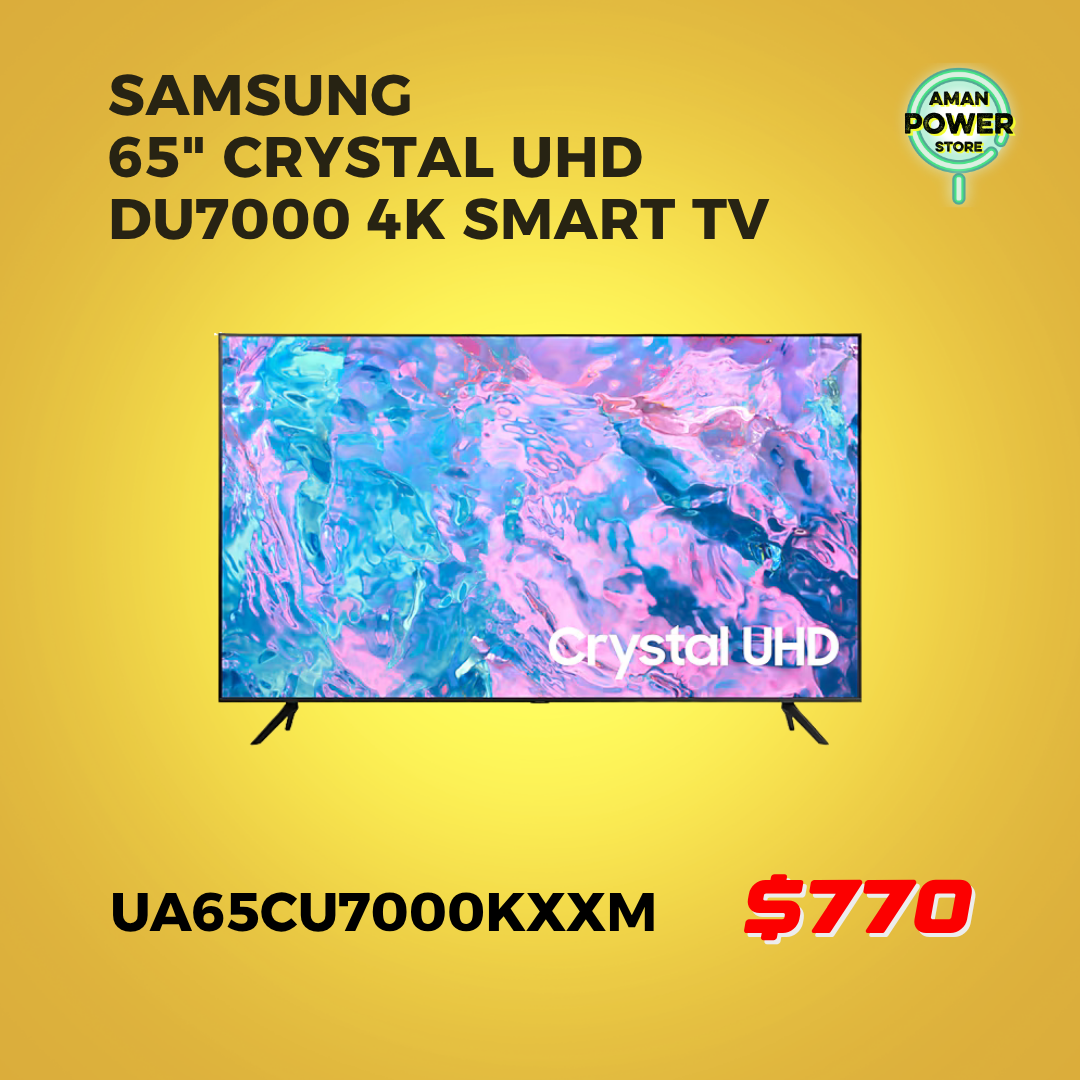 SAMSUNG 65" CRYSTAL UHD DU7000 4K SMART TV (UA55CU7000KXXM)_0