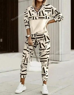 Ladies Letter Print Tracksuit