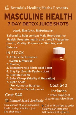 Masculine Health Detox Juice Shots 