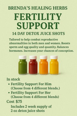 Fertility Support Detox Juice Shots 