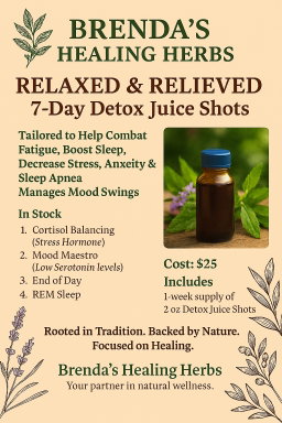 Relaxed & Relieved Detox Juice Shots 