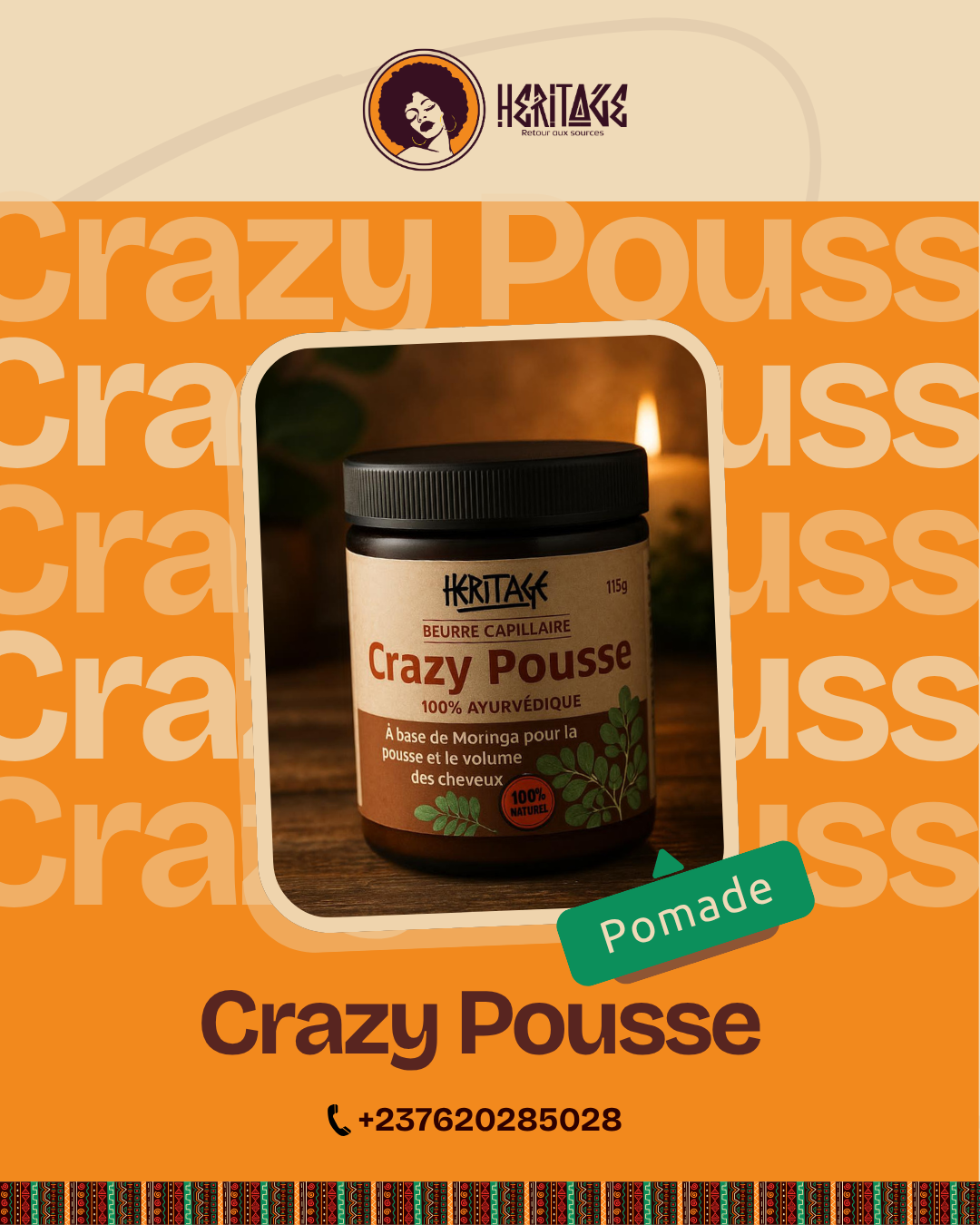 POMMADE CRAZY POUSSE