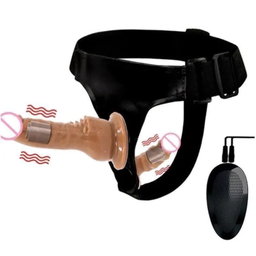 Vibrate Strap On 2 Dildo Sex Toys
