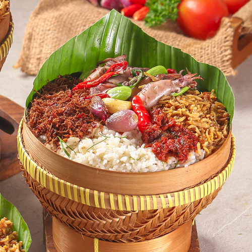 Nasi Bakul Cumi Petai