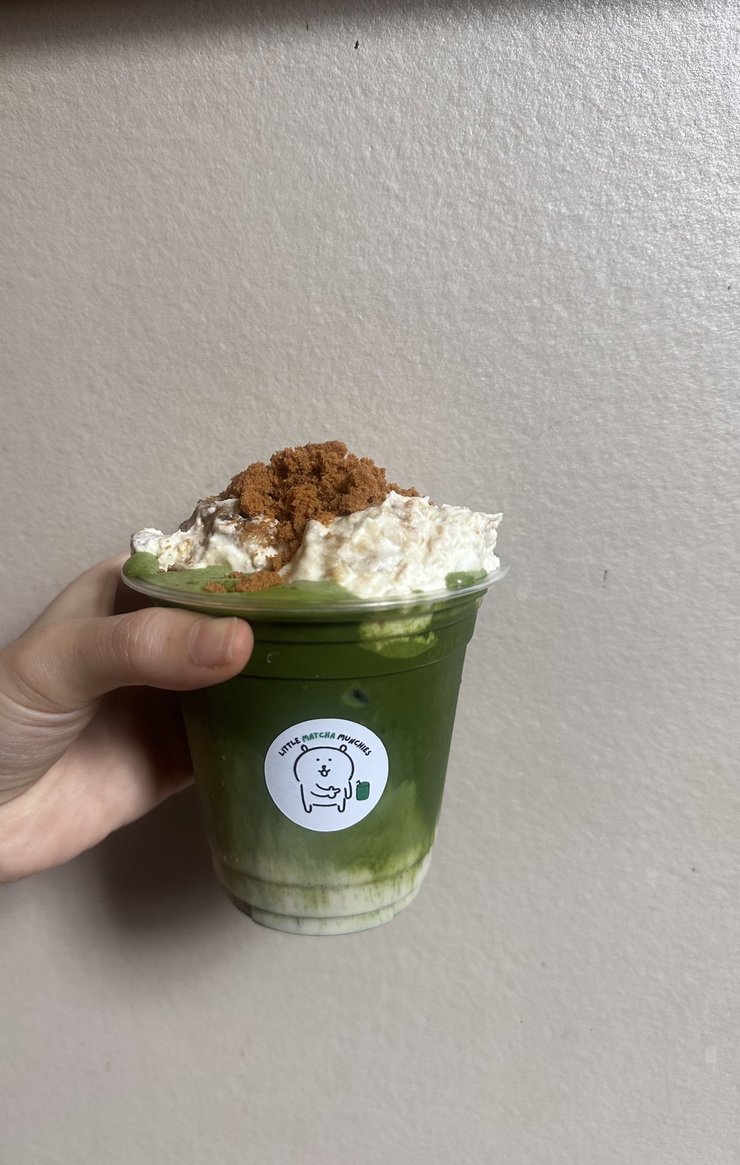 Banana pudding matcha latte