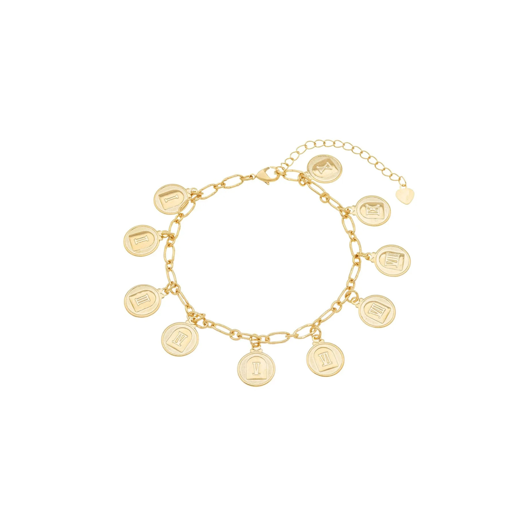 Pulseira Dez Mandamentos banhada a Ouro 18k