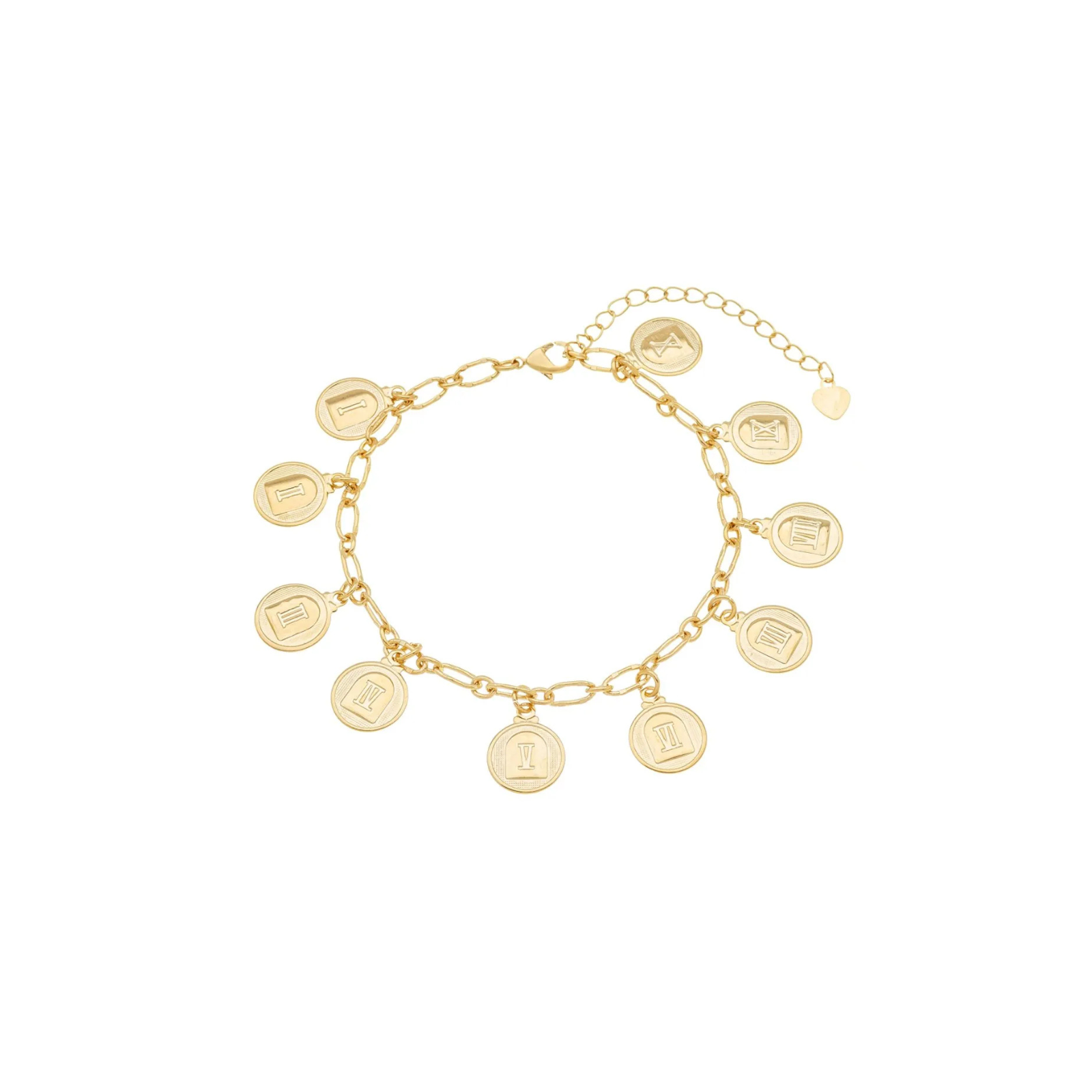 Pulseira Dez Mandamentos banhada a Ouro 18k_0