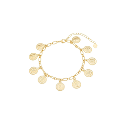 Pulseira Dez Mandamentos banhada a Ouro 18k