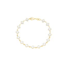 Pulseira Trevos banhada a Ouro 18k