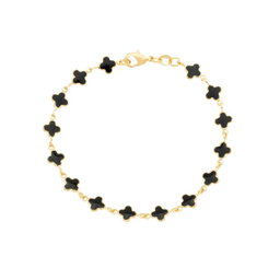 Pulseira Trevos banhada a Ouro 18k