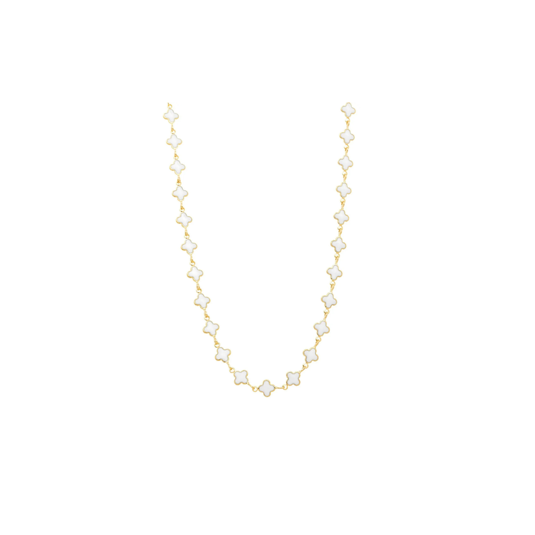 Choker com Trevos banhada a Ouro 18k