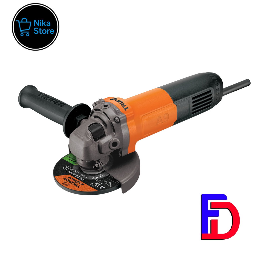 Esmeriladora angular 4-1/2", 800W, TRUPER PRO