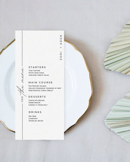 Menu de bufê 