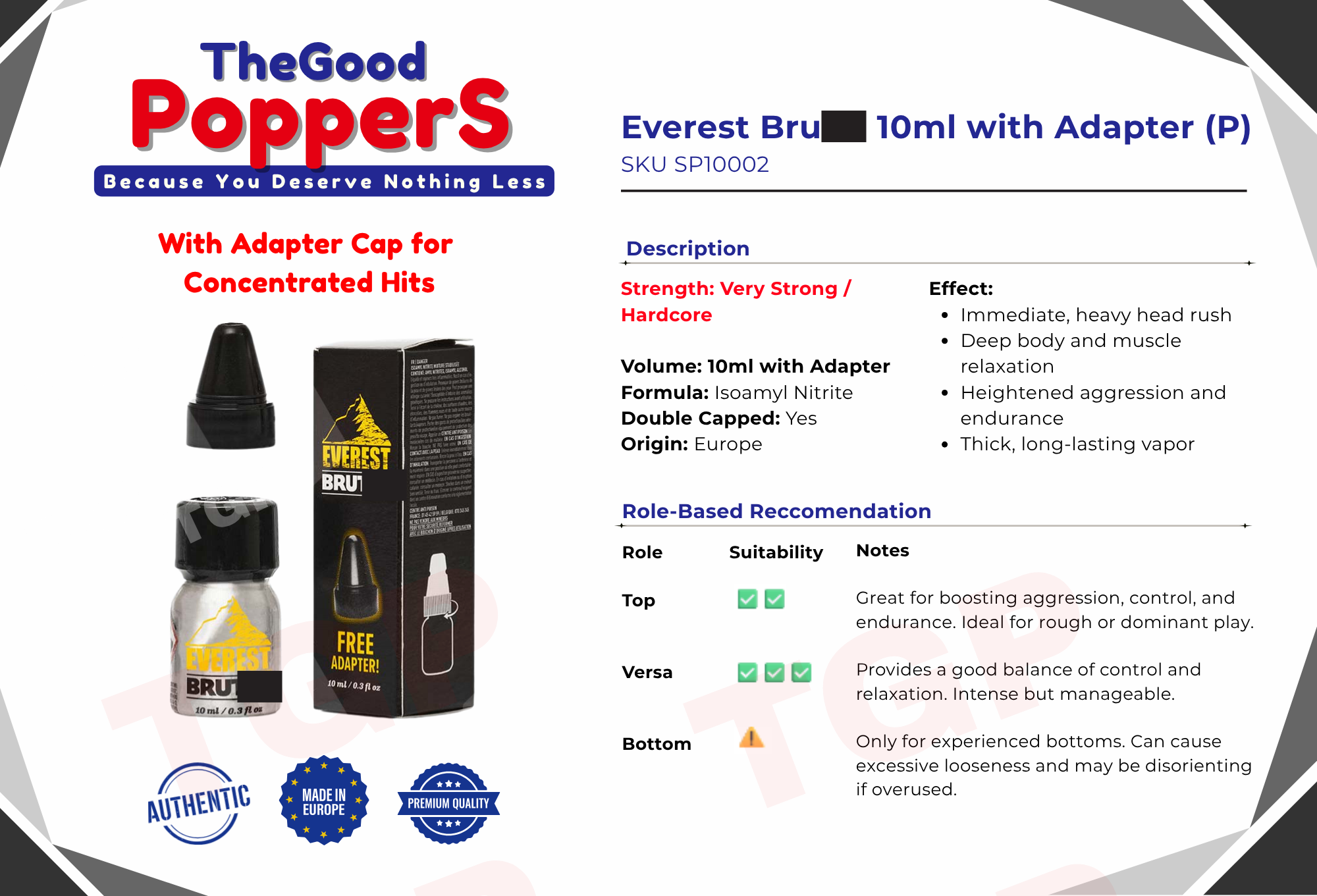 Everest Brutal 10ml + Adapter Cap (P)