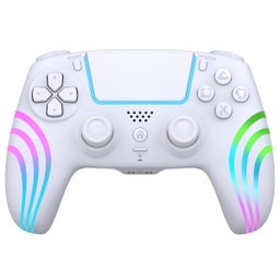 Controle sem fio para PS4 (RGB) om sensor de seis eixos, touchpad de vibração dupla, entrada para fone de ouvido