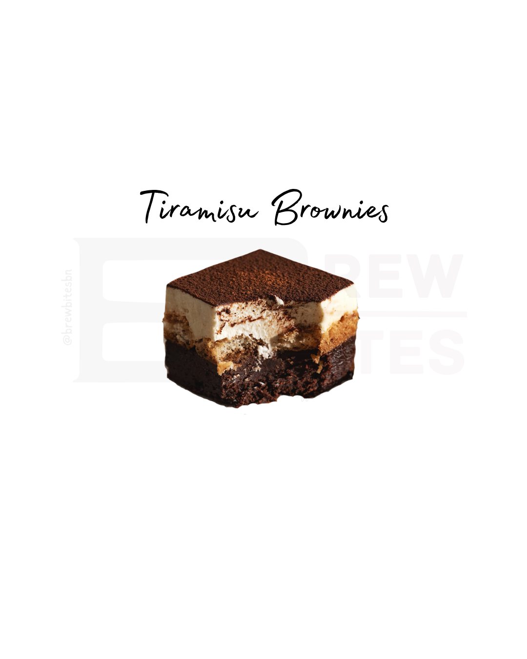 Tiramisu Brownies (8"x8")