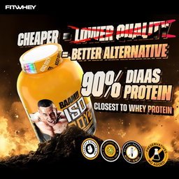 BAAM!!™ ISO-SOY Plant Protein Isolate (1lb / 0.45kg) | 30g Soy Isolate Protein • Vegan • Lactose-Free • Lab-Tested Premium Plant Protein [VX]