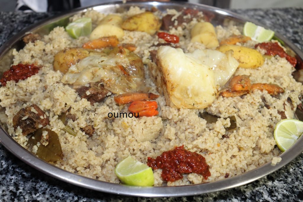 Riz gras + viande de bœuf 