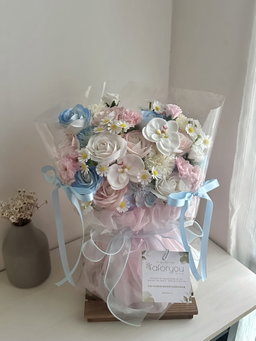Soap Flower Mixed Transparent Bouquet  