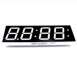 Indoor scroll clock panel  truck mobile 0.28 4 digits segment LED display 