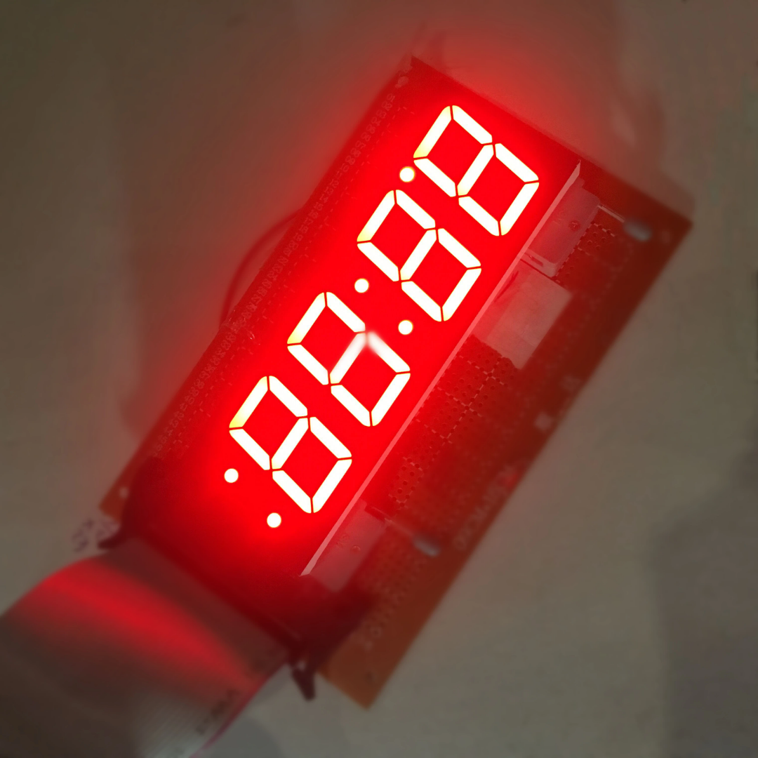 Indoor scroll clock panel  truck mobile 0.28 4 digits segment LED display _1